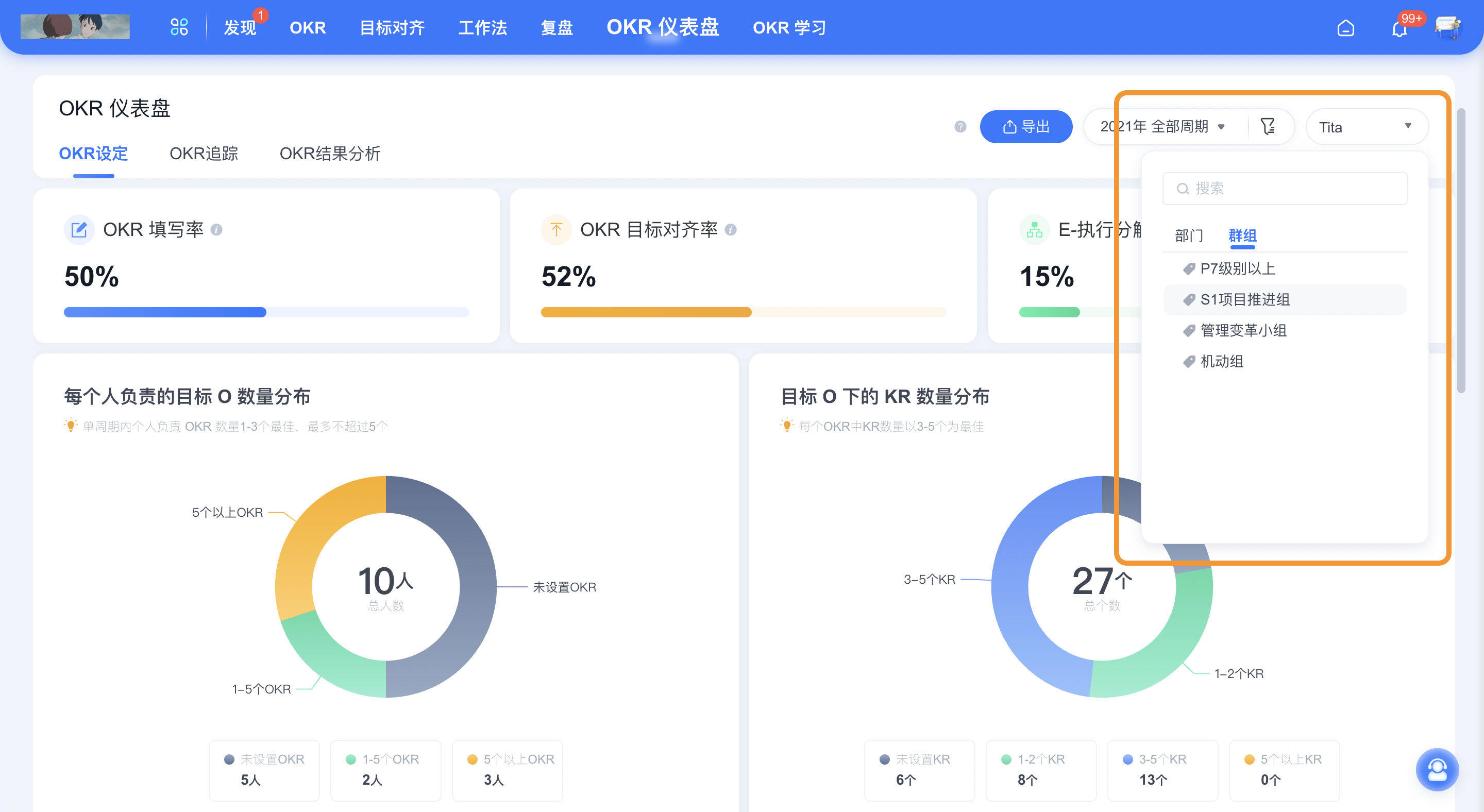 2023年 3 月 Tita 升级｜「OKR、任务、报表」细节优化升级