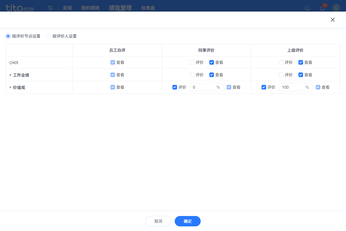 2023年 6 月 Tita 升级｜「绩效管理」支持指标只查看不评价